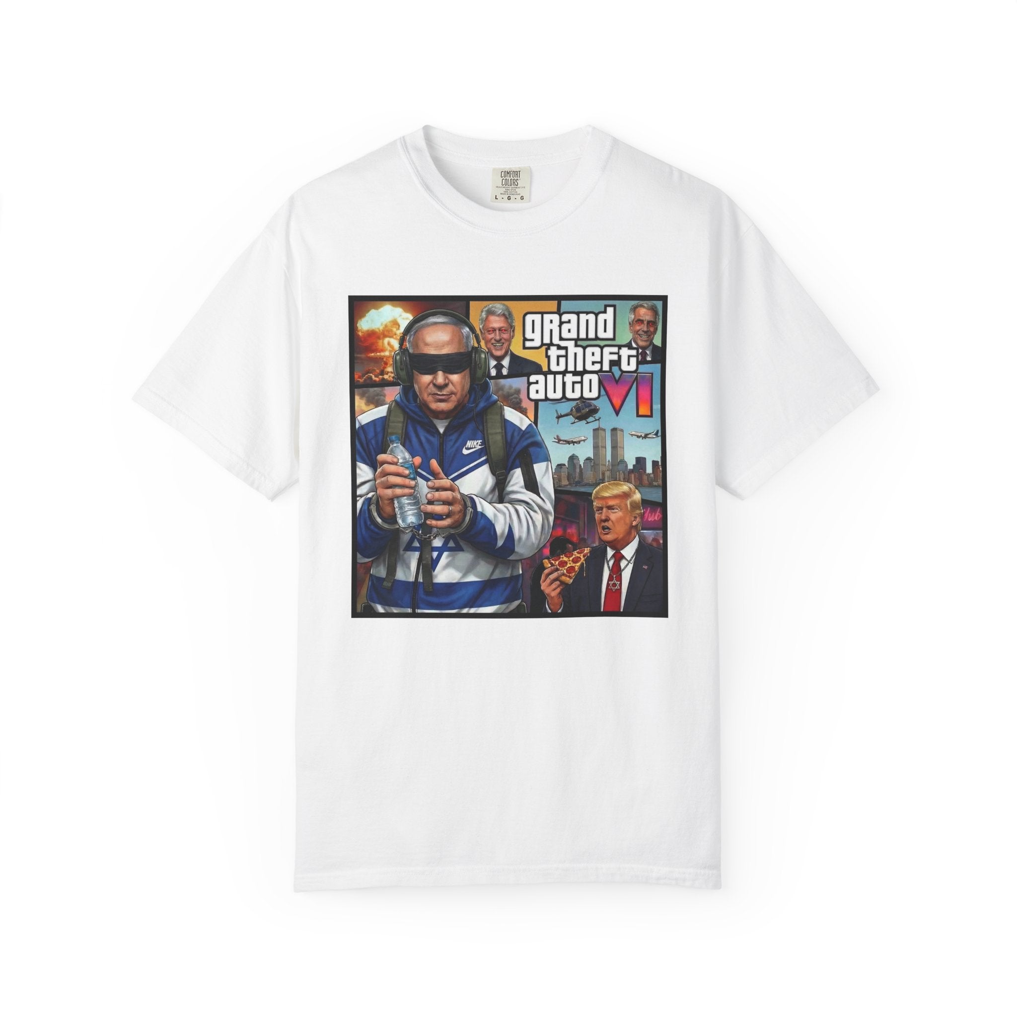 PLEASE BENJAMIN 666 & GTA 6  - Unisex Garment-Dyed T-shirt