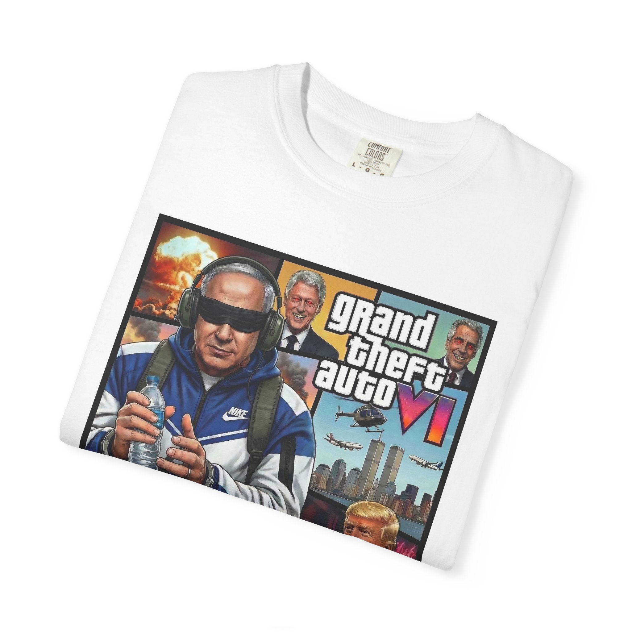 PLEASE BENJAMIN 666 & GTA 6  - Unisex Garment-Dyed T-shirt