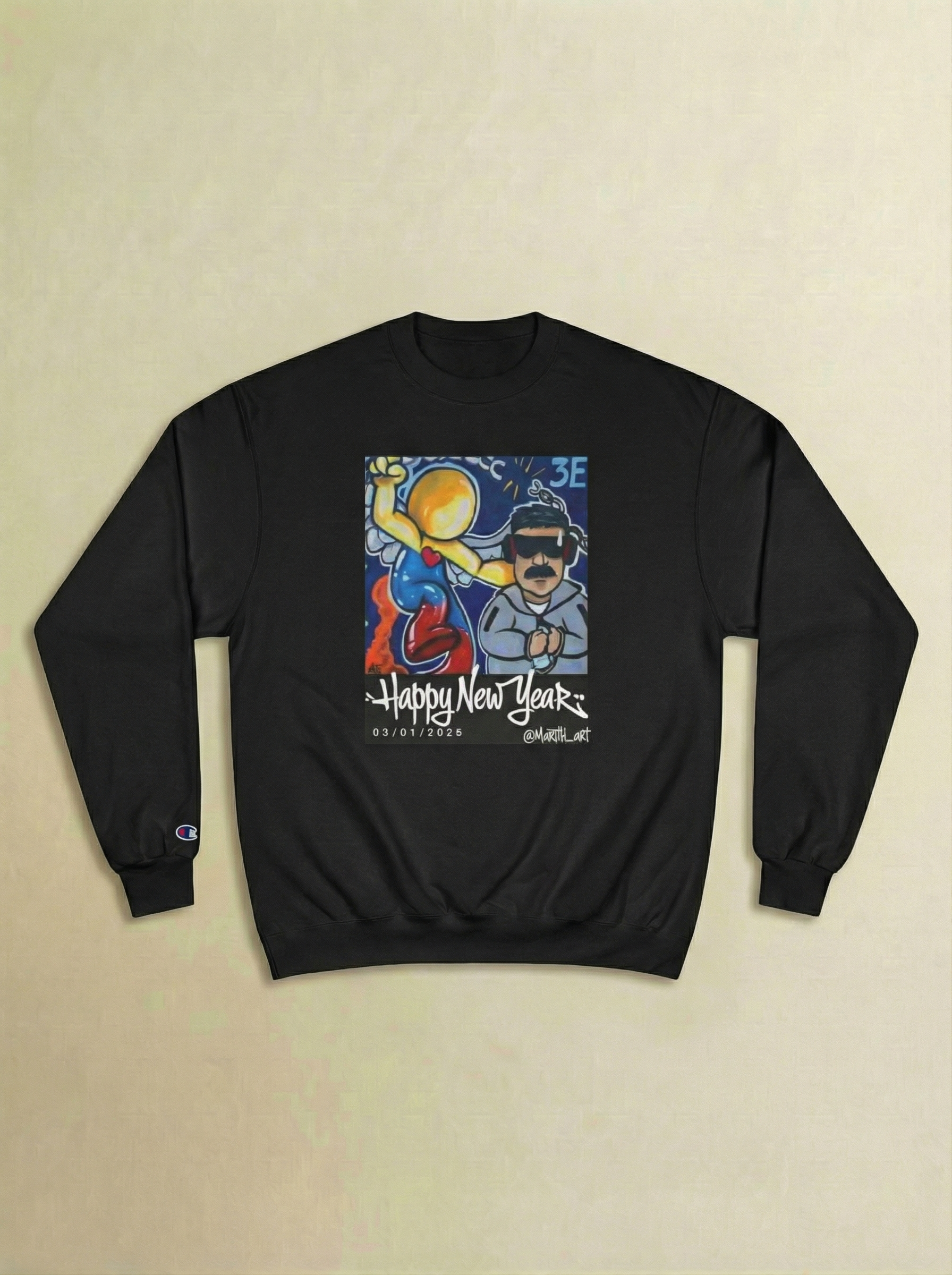 Champion Original Sweatshirt - Vzla Libre Desing By @Marthi_art