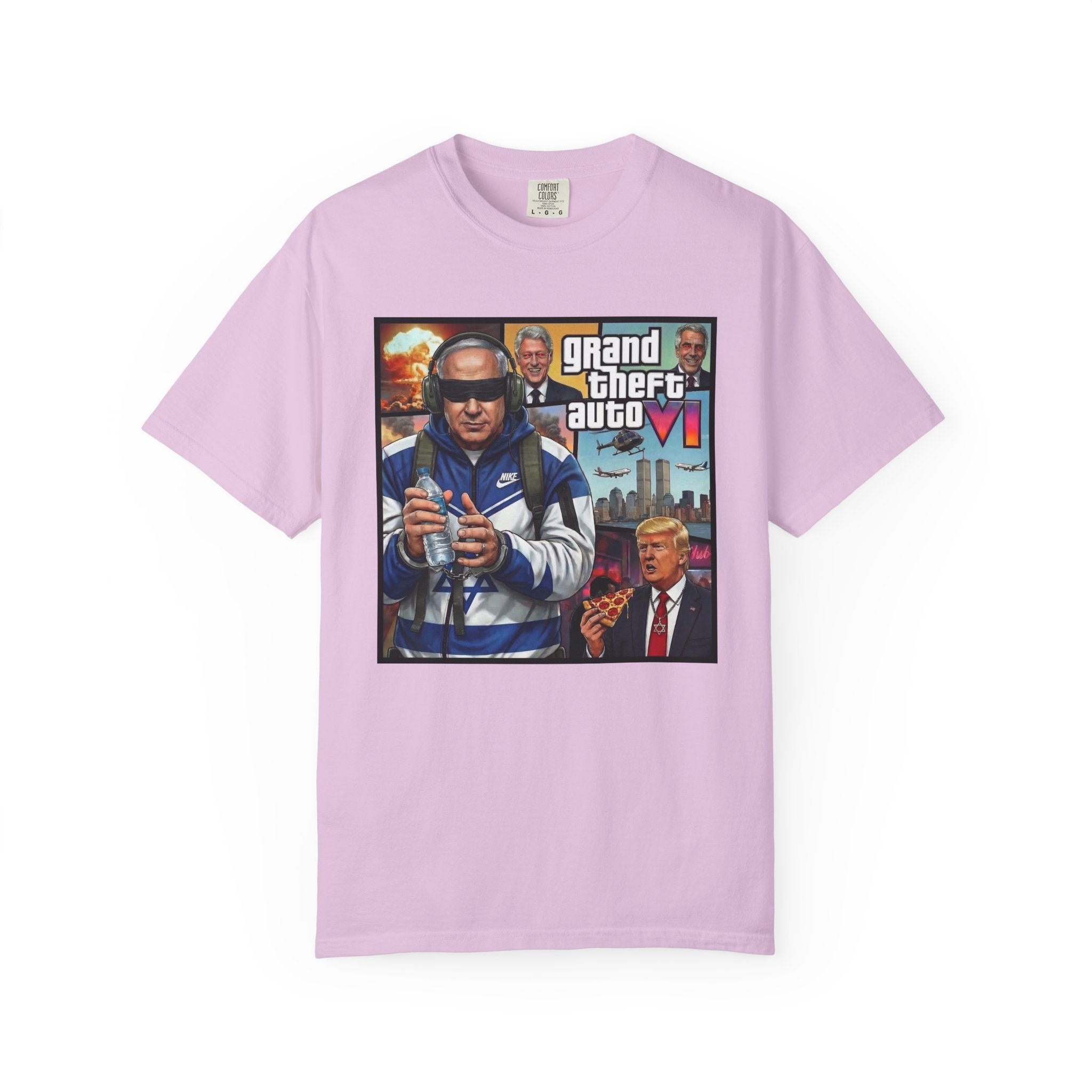 PLEASE BENJAMIN 666 & GTA 6  - Unisex Garment-Dyed T-shirt